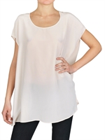 SPACE - CREPE DE CHINE TUNIC TOP