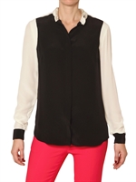SPACE - ZWEIFARBENES SEIDEN CREPE HEMD