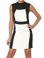 SPACE - BICOLORED CREPE CADY DRESS