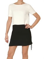 SPACE - BICOLORED CREPE CADY DRESS
