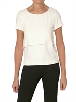 SPACE - GESCHICHTETES CREPE CADY KLEID