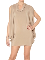 SPACE - DRAPED CREPE DE CHINE DRESS