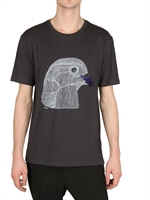 LANVIN - PIGEON PRINT EMBROIDERED JERSEY T-SHIRT
