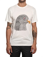 LANVIN - PIGEON PRINT EMBROIDERED JERSEY T-SHIRT