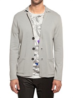 LANVIN - WOOL COTTON KNIT CARDIGAN SWEATER