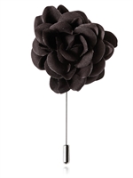 LANVIN - COTTON GROSGRAIN FLOWER PIN