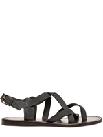 LANVIN - PECARY EMBOSSED CALFSKIN CRISS CROSS SAN