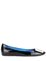 ROGER VIVIER - BELLE DE NUIT PATENT BALLERINA FLATS
