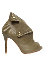 ALEXANDER MCQUEEN - 110MM LEATHER FAITHFUL BOOTS