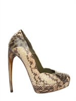 ALEXANDER MCQUEEN - DECOLLETE' IN PELLE DI SERPENTE 140MM