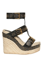 ALEXANDER MCQUEEN - ZEPPE DI PELLE CON BORCHIE 130MM