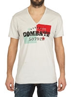 DOLCE & GABBANA - COMBATE BEDRUCKTES BAUMWOLL T-SHIRT