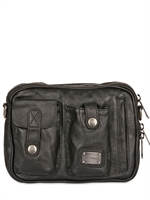 DOLCE & GABBANA - WASHED SHEEPSKIN FUNNY PACK BAG