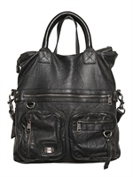 DOLCE & GABBANA - WASHED SHEEP SKIN SHOULDER BAG