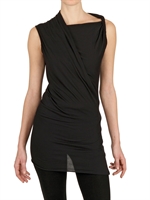 RICK OWENS - HEAVY VISCOSE COTTON JERSEY TOP