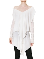 RICK OWENS - HEAVY VISCOSE COTTON JERSEY DRESS