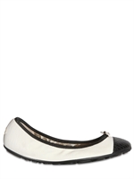 JIMMY CHOO - WALLACH ELAPHE & LEATHER FLATS