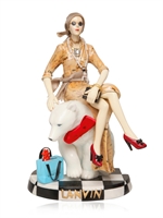 LANVIN - STATUETTA MISS LANVIN 32 IN PORCELLANA