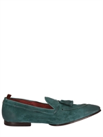 RAPARO - TASSELED PERFORATED SUEDE LOAFERS