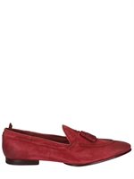 RAPARO - TASSELED PERFORATED SUEDE LOAFERS