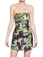 DOLCE & GABBANA - AUBERGINE PRINT COTTON DRILL DRESS
