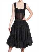 DOLCE & GABBANA - EMBOSSED ORGANZA DRESS