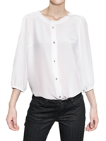 DOLCE & GABBANA - JUWELEN CREPE DE CHINE HEMD