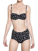 DOLCE & GABBANA - POIS PRINT LYCRA BRIEFS BATHING SUIT
