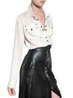 BALMAIN - WASHED BAUMWOLL HEMD