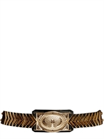 BALMAIN - GOLD PLATED BRASS LEATHER BELT