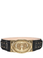 BALMAIN - GOLD BUCKLE LEATHER BELT