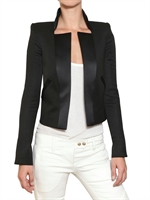 BALMAIN - SILK LAPEL COOL WOOL JACKET