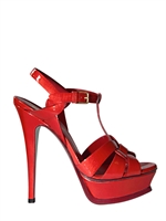 YVES SAINT-LAURENT - 140MM TRIBUTE PATENT SANDALS