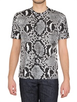 JIL SANDER - PYTHON PRINTED JERSEY T-SHIRT