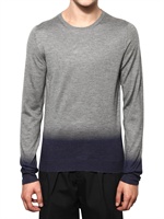 JIL SANDER - SILK AND CASHMERE DEGRADE KNIT SWEATER