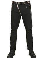 DSQUARED - 17CM STUDDED SEXY BIKER DENIM TROUSERS