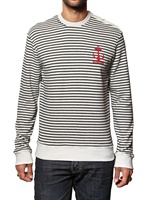 DSQUARED - STRIPEY SAILOR HEAVY JERSEY T-SHIRT