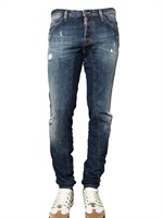 DSQUARED - 16,5CM PAINT SPOTS NEW TWIST DENIM JEANS