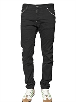 DSQUARED - 16,5CM COOL GUY STUDDED DENIM JEANS