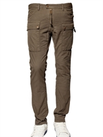 DSQUARED - 16,5 COOL GUY WASHED CANVAS TROUSERS