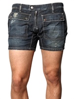 DSQUARED - LIGHTWEIGHT DENIM CARGO SHORTS