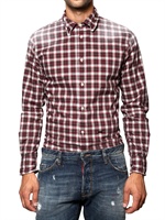 DSQUARED - KARIERTES BAUMWOLL POPLIN REGULAR FIT HEMD
