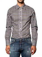 DSQUARED - KARIERTES BAUMWOLL POPLIN SLIM FIT HEMD