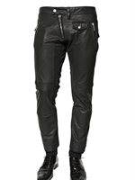 DSQUARED - NAPPA LEATHER SEXY BIKER TROUSERS