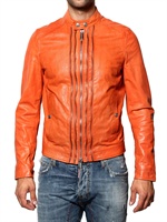 DSQUARED - MULTI-ZIP BIKER NAPPA LEATHER JACKET