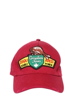 DSQUARED - CAPPELLO MODELLO BASEBALL EFFETTO CONSUMATO