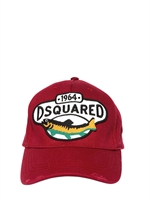DSQUARED - CAPPELLO MODELLO BASEBALL EFFETTO CONSUMATO