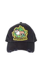 DSQUARED - CAPPELLO MODELLO BASEBALL EFFETTO CONSUMATO