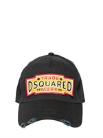 DSQUARED - CAPPELLO MODELLO BASEBALL EFFETTO CONSUMATO