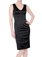 D&G - TEHNO SATIN STRETCH COCKTAIL DRESS